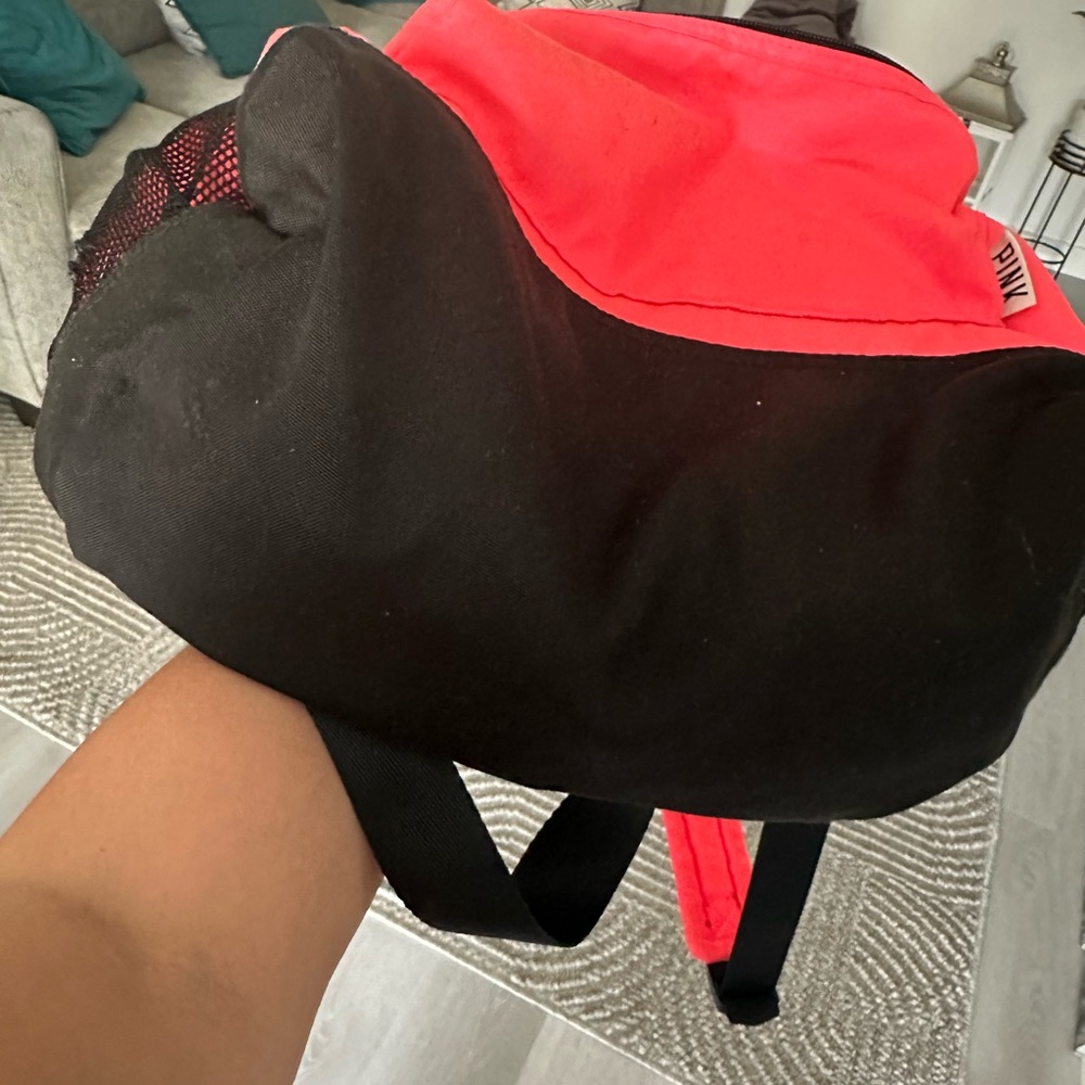 Pink Backpack with Bold Lettering - Picture 4 of 7